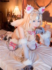 野兽Cosplay双重性感猫女神