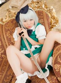 Youmu Ero-Cosplay由阿圆足立致命的性感