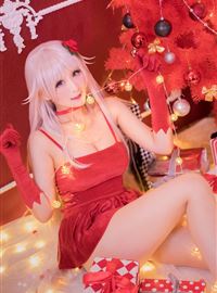 圣诞节动漫真人秀最喜庆的cosplay女孩