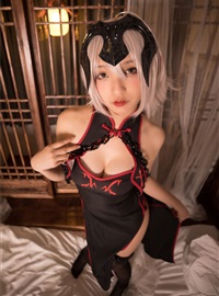Cosplay神楽坂真冬 - 旗袍黑贞